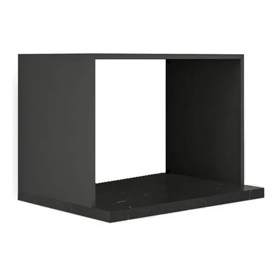 Suporte para microondas 100% Mdf preto Jws360º Suporte Foto 1