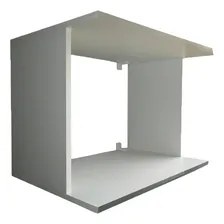 Suporte Para Microondas Simples  Em Mdf - Branco Foto  mini 1