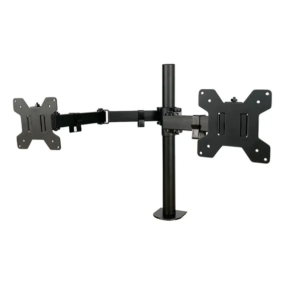 Suporte para monitor de Mesa Articulado Para 2 Monitores Até 32'' Cor Preto Foto 1