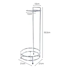 Suporte Para Papel Higiênico Redondo Em Aço Piatina Cor Cromado Foto mini 3