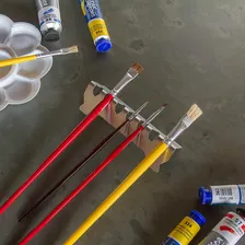 Suporte Para Pincel Ou Maquiagem Artes Em Inox Cor Não Aplica Foto mini 4
