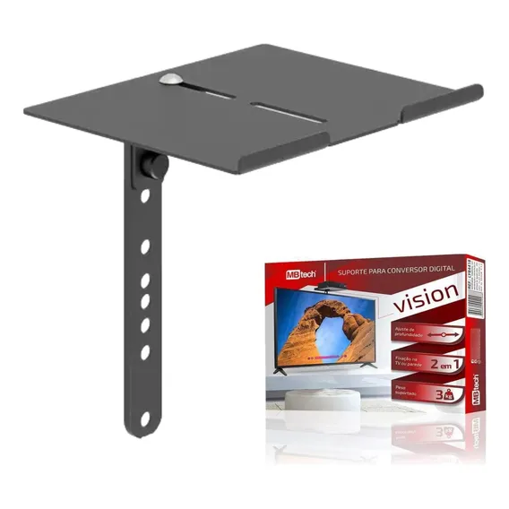 Suporte Para Receptor Conversor Net Sky Tv Digital E Dv Foto 1