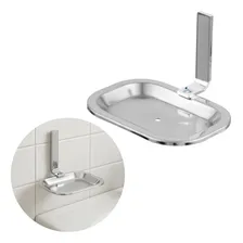 Suporte Para Sabonete Saboneteira Inox Cromado Banheiro Luxo Cor Prateado Foto  mini 1