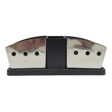 Suporte Para Saches Em Aço Inox 3 Divisórias Bar Restaurante Cor Prateado Foto mini 2