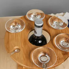 Suporte Para Taça De Vinho, Suporte Para Vinho De Bancada Cor Marrom-claro Foto mini 4