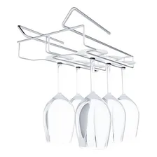 Suporte Para Taças Organizador Para Armário Móvel Cromado Foto  mini 1