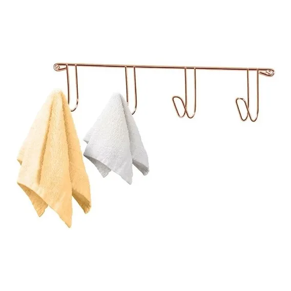 Suporte Para Toalha 4 Ganchos Rose Gold Arthi Foto 1