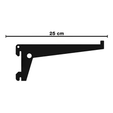 Suporte Para Trilho Simples 25cm Preto - Brasforma Foto mini 1