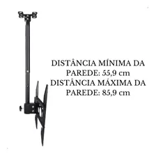 Suporte Para Tv De Teto 26 A 70 Preto Giro 360° Inclinação Foto mini 4