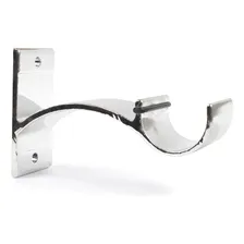 Suporte Para Varão Simples 100% AlumÃnio Grosso 28mm 2 Peças Cor Cromado Foto mini 1