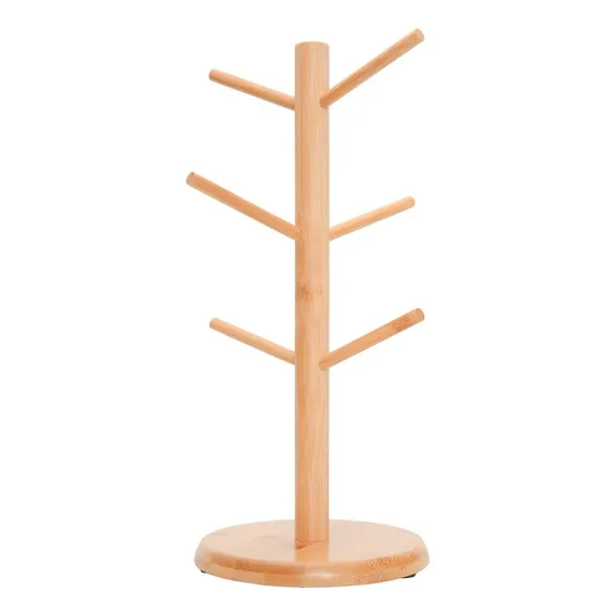 Suporte Para Xícaras Ecokitchen Em Bambu 15x34cm- Mimo Style Foto 1