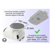 Suporte Parede Compativel C/ Projetor Salange Hy300 Magcubic Cor Branco Foto mini  2