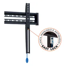 Suporte Parede Fixo Tvs 32 A 75 Preto E600 ELG Pedestais Foto mini  3