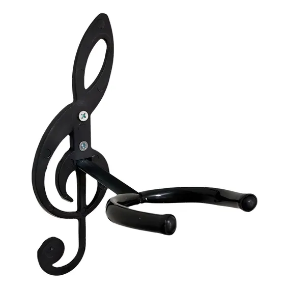 Suporte Parede Forte Violão Guitarra Violino Baixo Clave Sol Foto 1