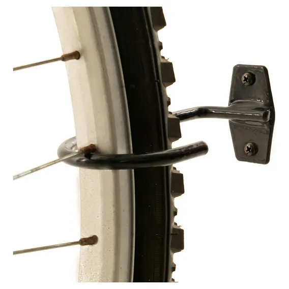 Suporte Parede Vertical Gancho Pendurar P/ Bicicleta Aramado Cor Preto Foto 1
