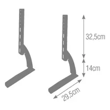 Suporte Pé Base Para Tv 14 À 32 Sbrr0.7 Cor Preto Foto mini 2