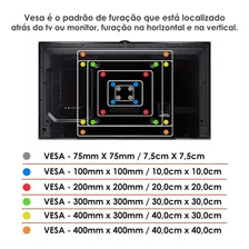 Suporte Pé Base Para Tv 14 À 32 Sbrr0.7 Cor Preto Foto mini 3