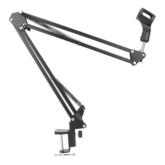 Suporte Pedestal Articulado P/ Microfone Gravação Estudio Foto 1