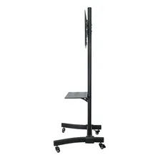 Suporte Pedestal C/carrinho E Prateleira Sumay St05 26/60 Cor Preto Foto mini  2
