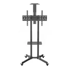 Suporte Pedestal com Rodizios com 7 Niveis de Regulagem de Altura para TVs/Televisão 32'' a 75