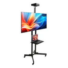 Suporte Pedestal Para Tv Até 65'' Com Bandeja E Rodizio Foto mini  2