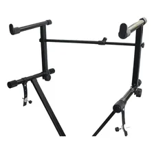 Suporte Pedestal Tripé Apoio Duplo Em X P/ 2 Teclados Pianos Foto mini  3