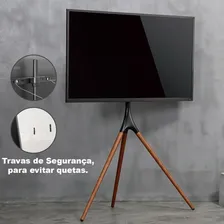 Suporte Pedestal Tv Cavalete Tripe Decorativo Para Televisores Foto mini  2