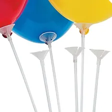 Suporte Pega Balão Bexigas Varetas Hastes 30cm 50 Unidades Foto  mini 1