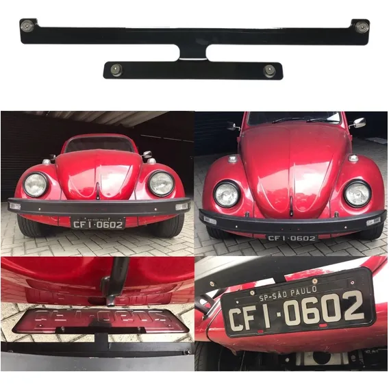 Suporte Placa Dianteira Para Vw Fusca Foto 1