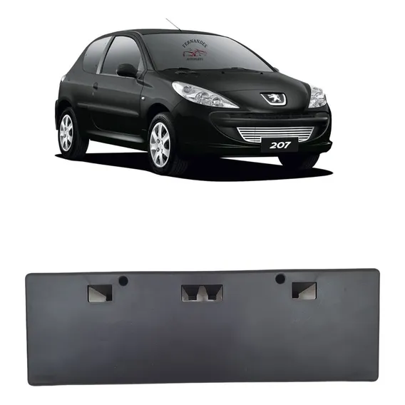 Suporte Placa Peugeot 207 Hatch Sedan Hoggar Sw 2007 Á 2016 Foto 1