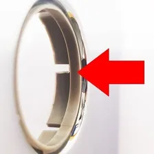 Suporte Plástico Botão Acabamento Válvula Hydra Plus Foto mini  3