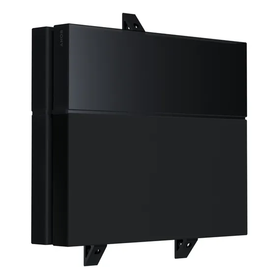 Suporte Playstation 4 Ps4 Fat Slim Na Parede Vertical Cor FAT - PRETO Foto 1
