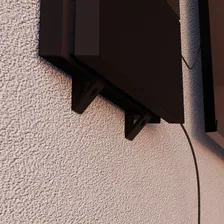 Suporte Playstation 4 Ps4 Fat Slim Na Parede Vertical Cor FAT - PRETO Foto mini  2