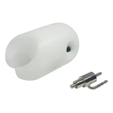 Suporte Pontas Furado C/ Lingueta E Válvula Kinder Ovo Dabi Cor Branco Foto  mini 1