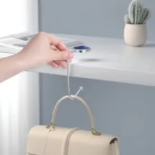 Suporte Porta Bolsa Personalizados Marmorizados Kit 02 Unid Cor Prata Foto mini 4
