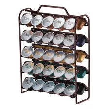 Suporte Porta Cápsulas Café Nespresso Bronze Rosé Cromado Foto mini 1