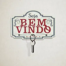 Suporte Porta Chave Bem Vindo Retro Foto mini 1