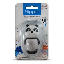 Suporte Porta Escova Dentes Ventosa Panda + Escova Infantil Foto mini 2