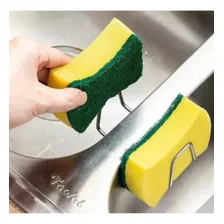 Suporte Porta Esponja Bucha Inox Pia Organizador Cozinha Foto mini  3