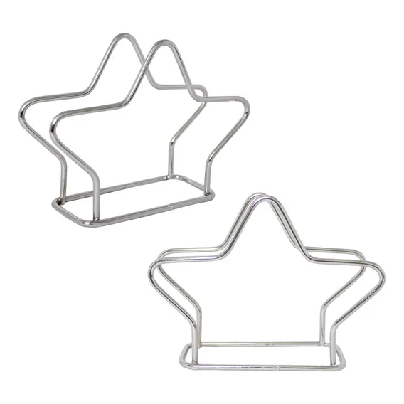 Suporte Porta Guardanapos Para Bancada Ou Mesa Aço Cromado Foto 1