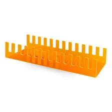 Suporte Porta Jogos AcrÃlico Ps3, Ps4, Ps5, Xbox, Blu-ray Cor Laranja Foto mini 3