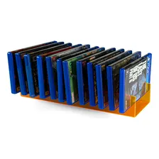 Suporte Porta Jogos AcrÃlico Ps3, Ps4, Ps5, Xbox, Blu-ray Cor Laranja Foto mini 1