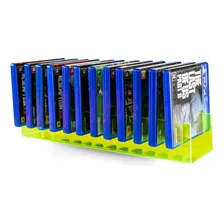 Suporte Porta Jogos AcrÃlico Ps3, Ps4, Ps5, Xbox, Blu-ray Cor Verde Foto mini 1