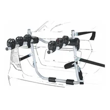 Suporte Porta Malas Transbike Universal P/ 3 Bikes Eqmax Zx Cor Cinza Foto  mini 1