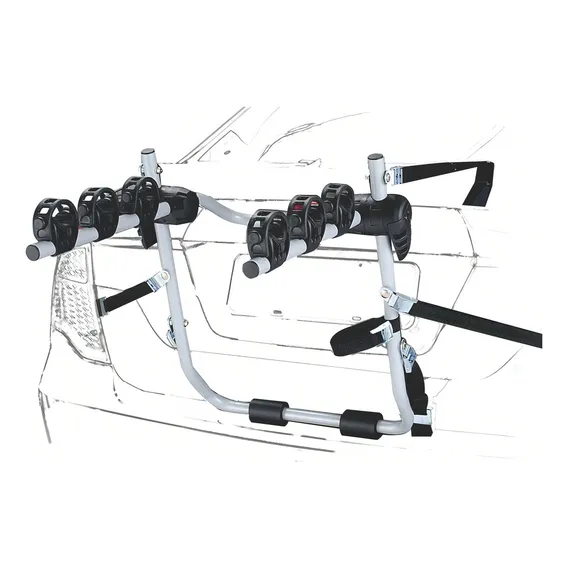 Suporte Porta Malas Transbike Universal P/ 3 Bikes Eqmax Zx Cor Cinza Foto 1
