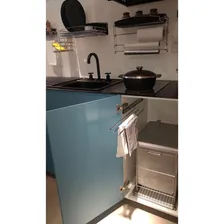 Suporte Porta Pano De Prato Triplo Com Corrediças Deslizante Foto mini 2