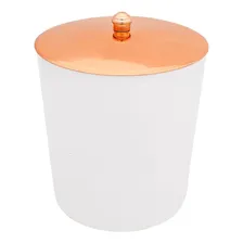 Suporte Porta Papel Hig Papeleira Lixeira Banheiro Rose Gold Foto mini 4