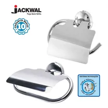 Suporte Porta Papel Higiênico Jackwal Papeleira C/tampa Foto mini  3