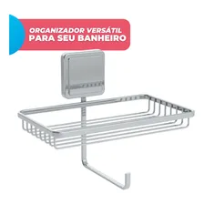 Suporte Porta Papel Higiênico Papeleira Com Suporte Celular Foto mini 4
