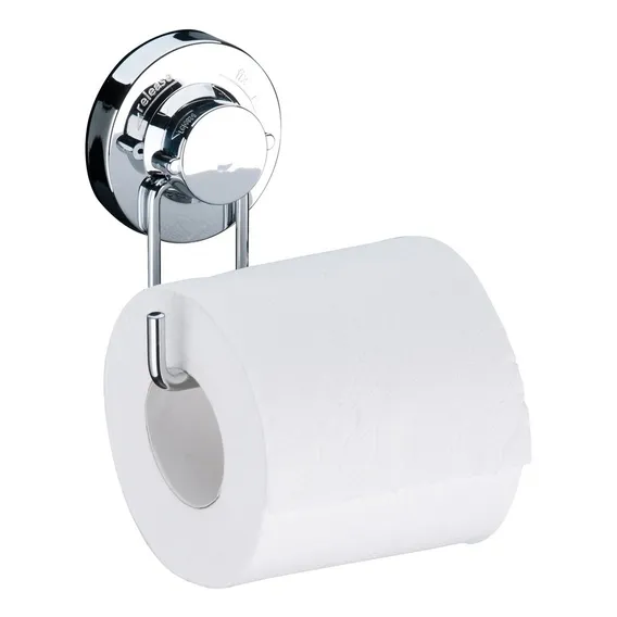 Suporte Porta Papel Higiênico Com Ventosa Cromado - Future Foto 1